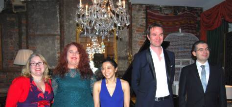 Euphoric performers after the concert (L to R: Frances Wilson, Lorraine Womack-Banning, Petra Chong, Rob Foster & Jose Luis Gutierrez Sacristan)